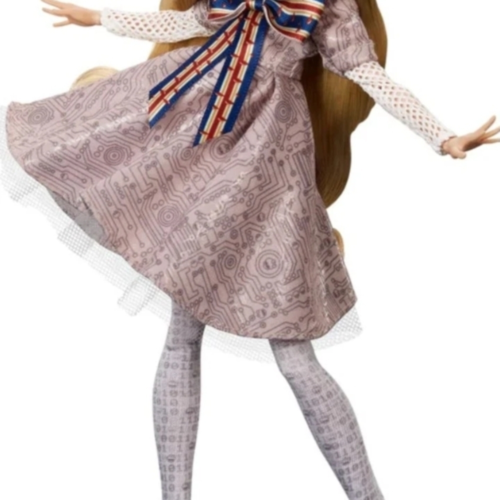M3GAN Skullector Doll with Blonde Hair and Striped Outfit - Picture 2 of 3